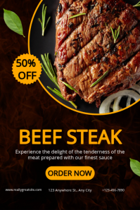 Beef Steak Promotion Template | PosterMyWall