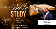 Black Professional Bible Study Event Facebook Shared Image template