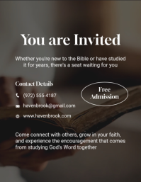 Black Bible Study Event Flyer Template - Page 4