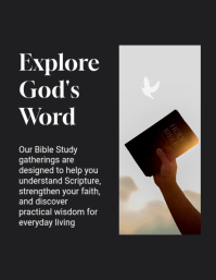 Black Bible Study Event Flyer Template - Page 2