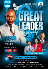 Black Professional Bible Study Flyer Template, A2
