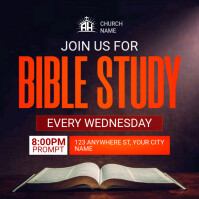 Black Professional Bible Study Instagram Post template