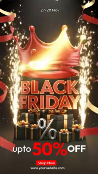Black Professional  Black Friday Sale  Instagram Story template