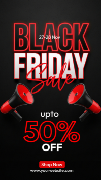 Black Professional  Black Friday Sale  Instagram Story template