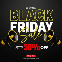 Black Professional  Black Friday Sale  Instagram Post template