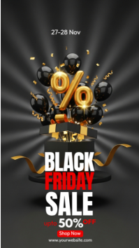 Black Professional Black Friday Sale Instagram Story template
