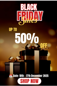 Black Professional Black Friday Sale Pinterest Graphic template