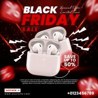 Black Professional Black Friday Sale Promotion for Instagram Post template