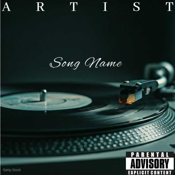 Copy of Black Professional Black Modern &minimal Album Cover | PosterMyWall