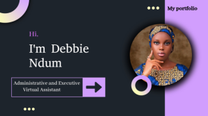 Black Professional Black White Modern Graphic Designer Online Portfolio Youtube Thumbnail template