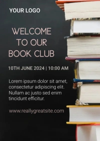 Black Professional Book Club Poster A2 template