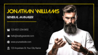 สีดำ Business Card Besigheidskaart Template