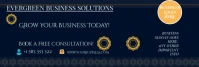 Black Professional Business Consulting Ad Linkedin Banner template