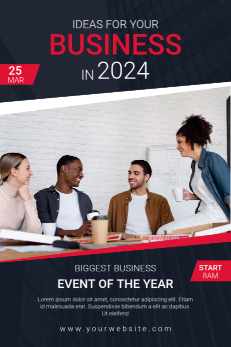 Black Professional Business Event Poster Template | PosterMyWall