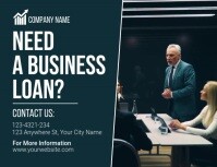 Black Professional Business Loan Flyer (us Letter) template