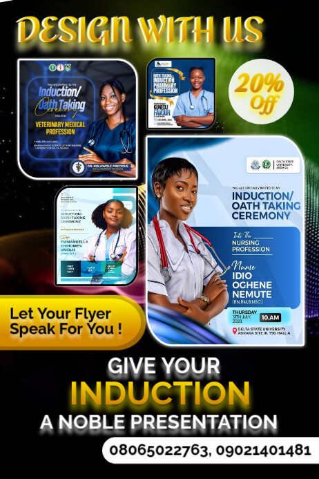 Black Professional Business  Poster Plakkaat template