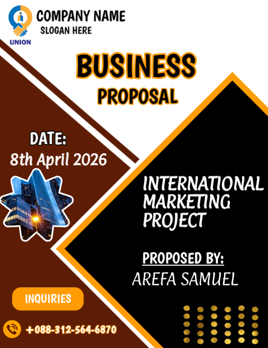 Black Business Proposal Flyers Template | PosterMyWall