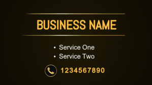 Black Business Services Digital Display Template