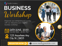 Black Professional Business Workshop Presentation  Template Prezentacja