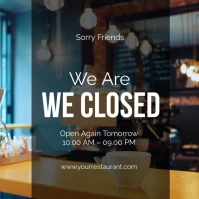 Black Professional Cafe Instagram Post template