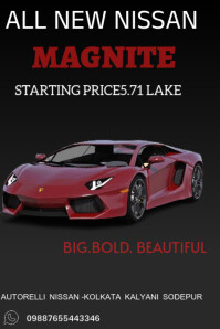 Black Professional Car  Poster Plakat template