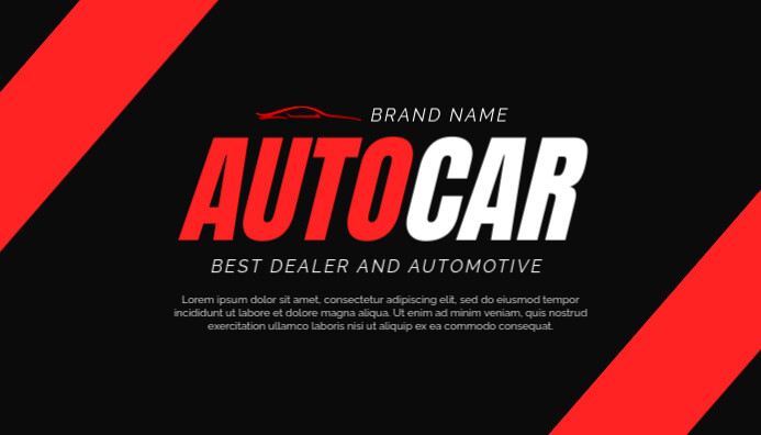 Black Professional Car Sale Business Card template