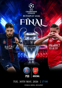 Black Professional Champions League Final A4 template