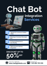 AI Chatbot Integration A2 Template | PosterMyWall