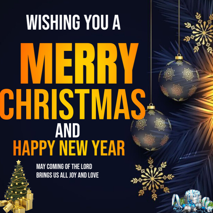 Plantilla de Black Professional Christmas Instagram Post | PosterMyWall