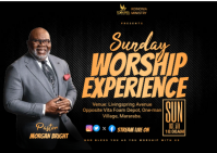 黑色 Worship Experience A6 Template