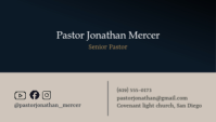 Black Church Business Card 名片 Template - Page 2