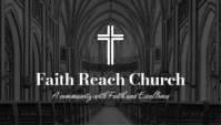 Black Church Business Card Ikhadi Lebhizinisi Template - Page 1