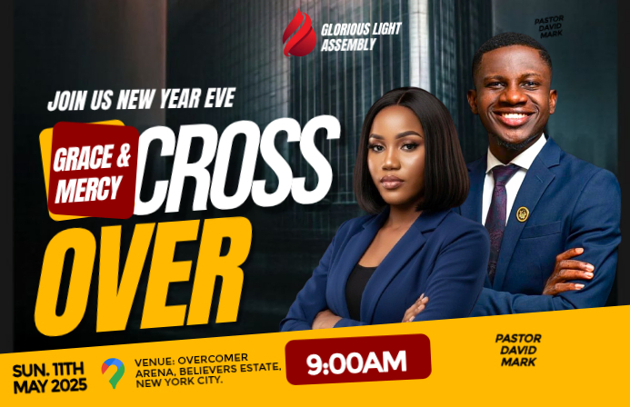 Copy of Black Professional Church Cross Over Service Flyers Tabloid ...