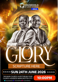 Black Professional Church Event A5 template