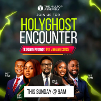 Black Church Event Instagram Post Template