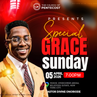 Black Professional Church Event Instagram Post Instagram-opslag template