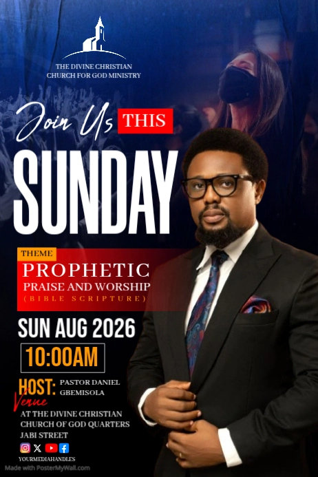 Black Church Event Posters Template | PosterMyWall