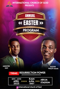 Black Professional Church Events Flyer Tumblr Graphic template