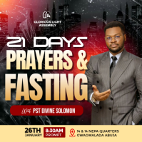 Black Professional Church Flyers  Instagram Post template