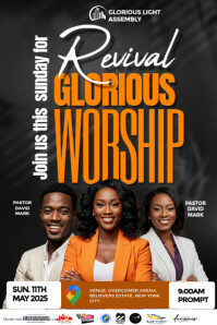 Black Professional Church Flyers  Poster template