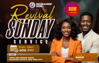 Black Professional Church Flyers  Tabloid template