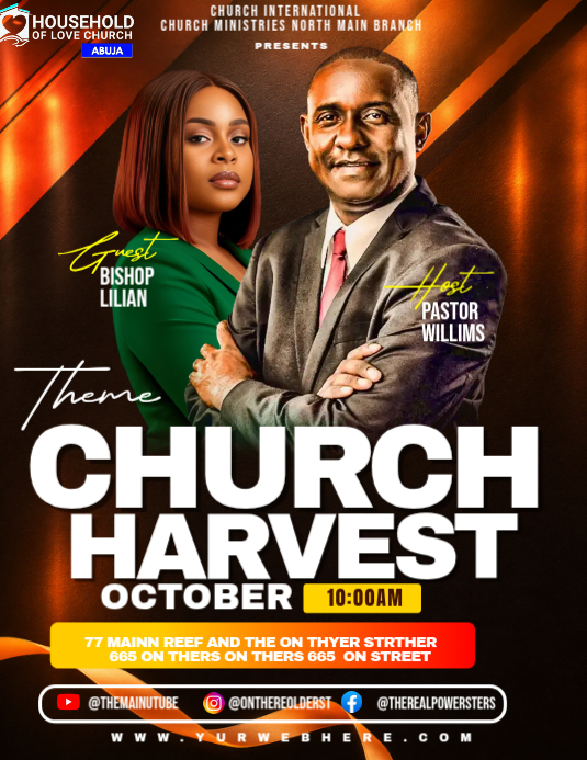 Church Harvest Event Flyers Template | PosterMyWall