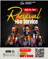 Black Professional Church  Instagram Portrait template