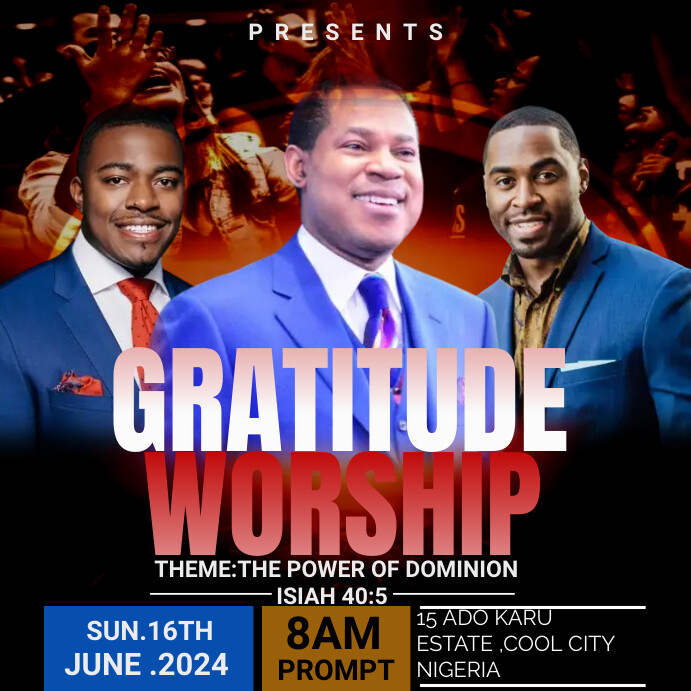 Copy of Black Professional Church Instagram Post | PosterMyWall