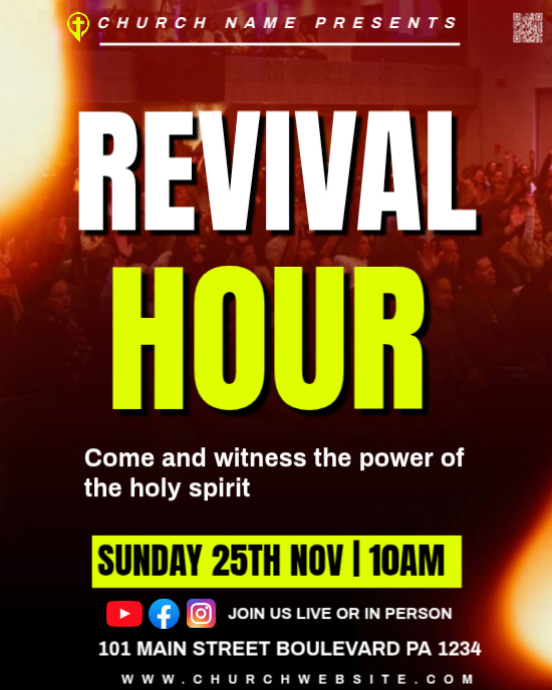Church Revival Event Template | PosterMyWall