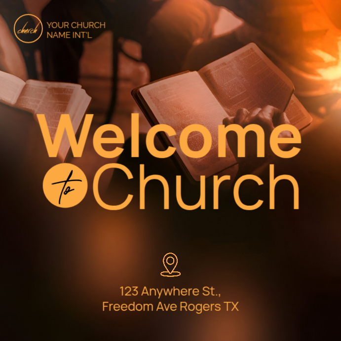 Church Welcome Instagram Ad Template | PosterMyWall