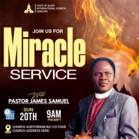 Black Professional Church Service Instagram Post Instagram-Beitrag template