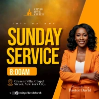 Black Professional Church  Square (1:1) template