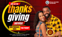 Black Thanksgiving Service 美国正规 Template