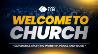 Black Church Welcome Digital Display Template